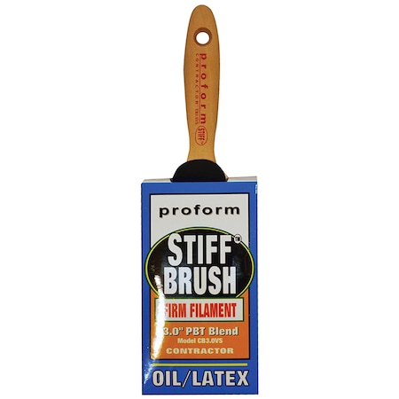 Proform 3" Proform CB3.0VS Contractor Paint Brush Stiff, Beavertail Handle CB3.0VS